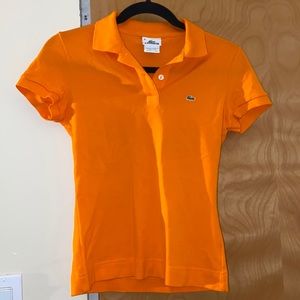 Lacoste Light Orange Polo Tee